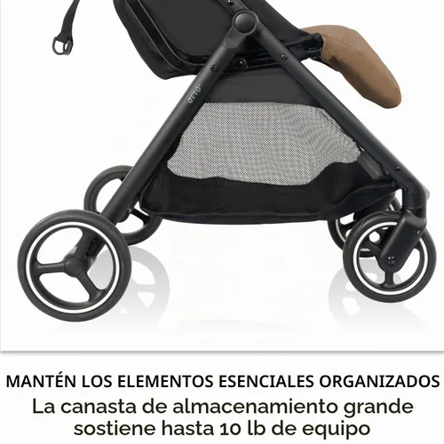 Vista 5 de Evenflo Otto+ Travel System w/LiteMax - Asiento infantil para gatos Lightweight, One Hand Gravity Fold, Rear-Facing Mode 3-30lbs, Stroller use up