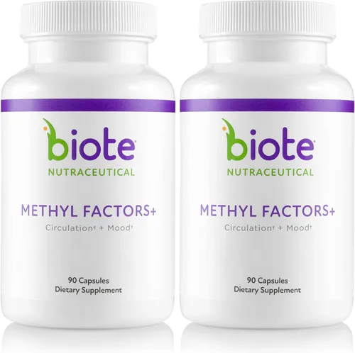 Vista 8 de Biote Nutraceuticals - Factores de metilo+- Circulación + estado de ánimo (90 cápsulas)
