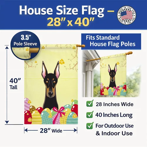 Vista 827 de Caroline's Treasures BB1923GF Bandera decorativa para jardín con diseño de Border Collie, para caza de huevos de Pascua, para jardín, jardín, patio