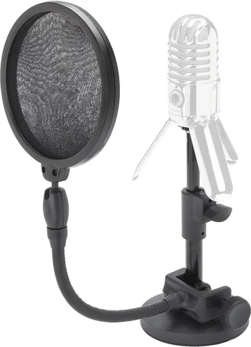Vista 5 de Samson Paquete MD2 / PS05 Soporte de micrófono de escritorio y micrófono Pop Filter Reabastecimiento