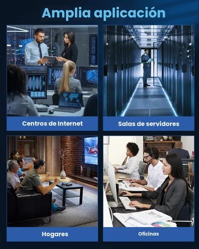 Vista 7 de BUSOHE Cable Ethernet Cat 8 de 1 pie, cable de red de internet trenzado de alta velocidad de 40 Gbps 2000 MHz con conector RJ45 chapado en oro
