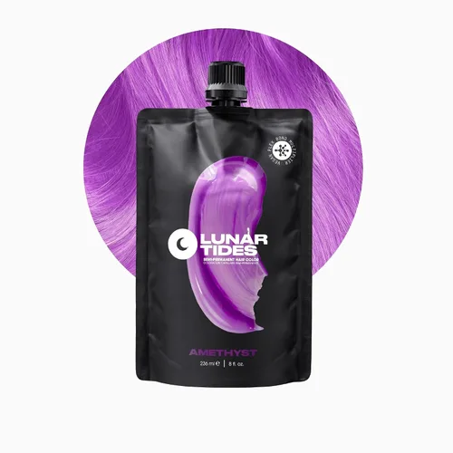 Vista 19 de Lunar Tides - Color de cabello semipermanente (43 colores) (Violeta oscuro, 4 onzas líquidas)