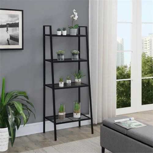 Vista 2 de Convenience Concepts Designs2Go - Soporte de metal para plantas de 4 niveles, color negro