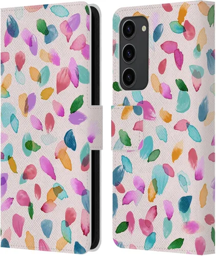 Vista 147 de Head Case Designs Officially Licensed Ninola Ditsy Flowers Yellow Nature Bold Leather Wallet Case Compatible with Samsung Galaxy A07 4G