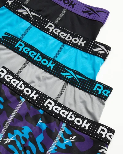Vista 2 de Reebok Ropa interior para niño - Calzoncillos tipo bóxer Performance (paquete de 4)