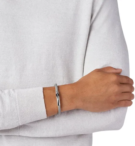 Vista 2 de Emporio Armani EGS1623040-19 Pulsera de acero inoxidable de 19,0 centímetros, Metal, N A