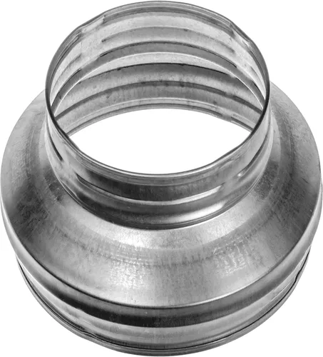 Vista 20 de Repa Market Reductor de conducto redondo macho de 4 a 3 pulgadas - Acoplador/aumentador de tubo de acero galvanizado - Acoplamiento para sistemas