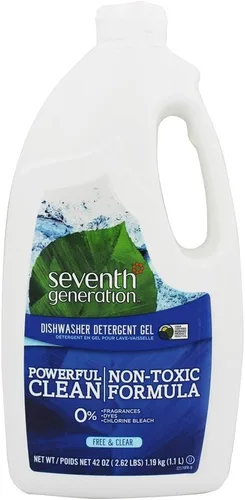 Vista 8 de Gel de lavavajillas automático Seventh Generation Free and Clear, 42 onzas - 6 por caja.