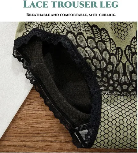 Vista 7 de Paquete de 5 calzoncillos de algodón elástico de cintura alta para mujer, ropa interior de cintura alta para mujer