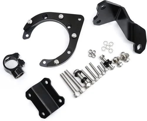Vista 2 de PROCNC - Kit de soporte de montaje estabilizador de aluminio para motocicleta CNC para Yamaha MT07 FZ07 2020 2021 2022 2023 (negro + negro)