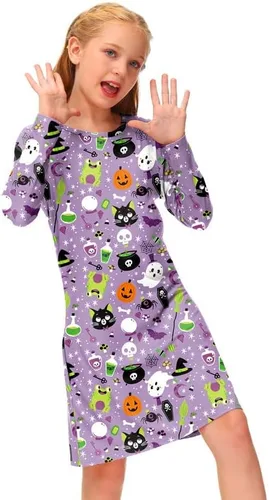 Vista 3 de BesserBay Vestido midi de Navidad para niñas con bolsillo en el pecho de 4 a 12 años