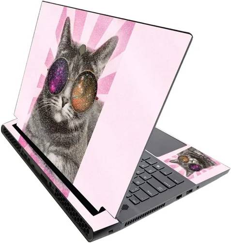 Vista 567 de MightySkins - Skin brillante con purpurina para Alienware M17 R3 (2020) y M17 R4 (2021) - Diversión de los años 90 Acabado duradero con purpurina
