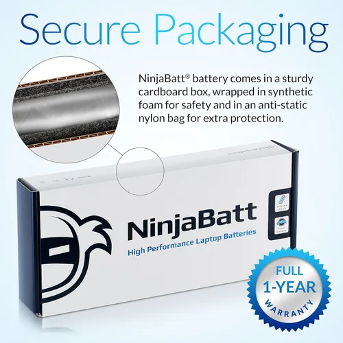 Vista 8 de NinjaBatt Batería para HP 756743-001 V104 vi04 756744-001 Envy 14 15 17 Series Probook 450 g2 g3 756478-851 756478-422 756478-421 756478-422 - Alto