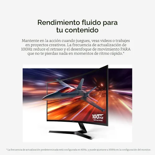 Vista 5 de Samsung Monitor de computadora curvo Essential S3 (S36GD) Series FHD 1800R