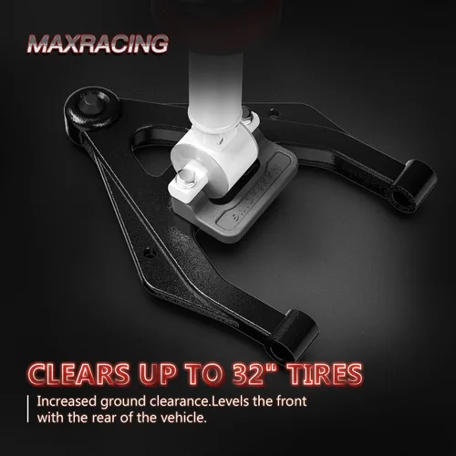 Vista 2 de Maxracing Kit de nivelación frontal de 2 pulgadas compatible con Chevy Avalanche Silverado Suburban 1500 Tahoe Sierra Yukon XL1500 2007-2026