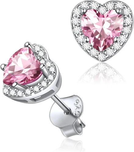 Vista 48 de ChicSilver Aretes de piedra natal para mujer de plata de ley 925