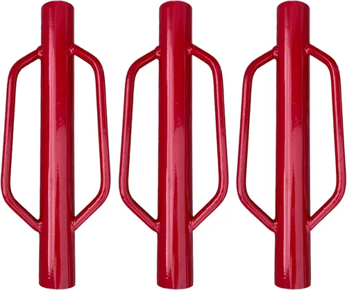 Vista 8 de Sandbaggy Varilla manual de 15.5 libras Rojo Poste T y U Post Driver Pounder 30% más pesado que la competencia Se adapta a postes de hasta