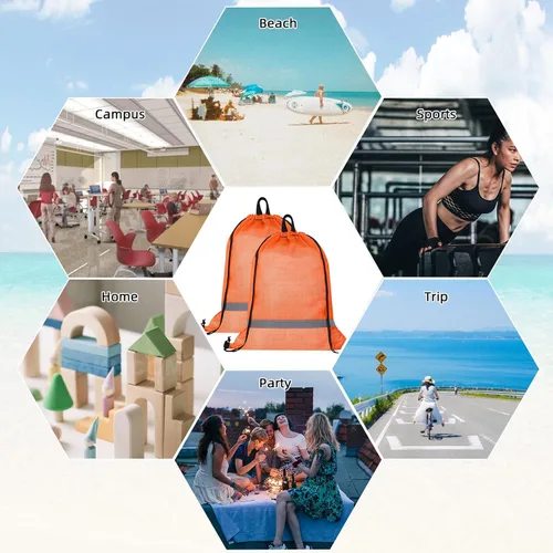 Vista 6 de GoodtoU Bolsa de gimnasio Mochila de piscina Bolsa de malla