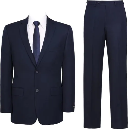 Vista 6 de Men's 2 Piece Suit Set Classic Fit Regular Big and Tall Beige