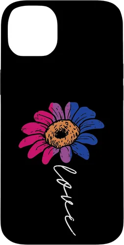 Vista 15 de Funda para iPhone 16 Love Sunflower Floral LGBTQ Bisexual Flag Gay Pride Ally Bi