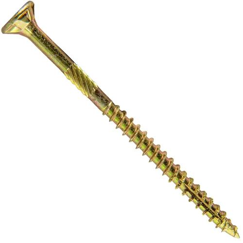 Vista 55 de 8 x 1 revestimiento exterior recubierto de bronce, tornillo de madera multiusos compatible con ACQ, cabeza plana Torx/Star Drive de 1 libra, 288