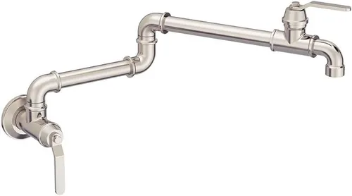 Vista 13 de Gerber Kinzie - Llenador de ollas de pared con 2 asas y brazo oscilante plegable