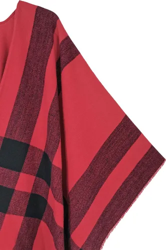 Vista 103 de Moss Rose Chal de viaje para mujer, capa tipo poncho de frente abierto para otoño e invierno