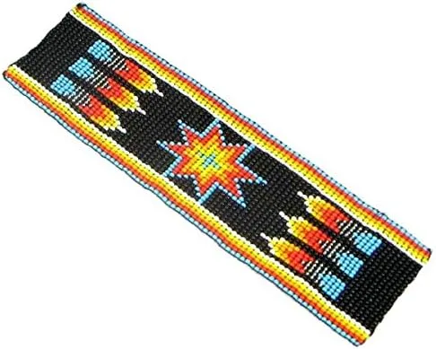 Vista 2 de Pulsera dura con cuentas de semillas de estilo nativo del suroeste