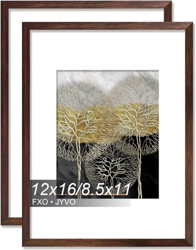 Vista 76 de Fxojyvo Marco de Fotos de 4x6, Muestra Foto de 3.5x5 con Paspartú o 4 x 6 Sin Paspartú, Liviano y de Alta Transparencia Marco de 4 por 6 para Pared