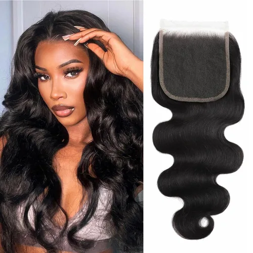 Vista 28 de Encaje frontal transparente HD de 13 x 6 pulgadas, prearrancado con abuelitos, línea capilar natural, cierre frontal ondulado 12A, cabello humano