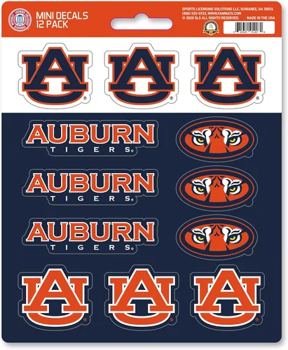 Vista 8 de FANMATS NCAA - Juego de calcomanías unisex para adolescentes, paquete mini de 12