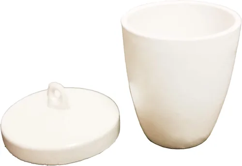 Vista 2 de CHF-20-20 Crisoles de porcelana con tapas, de alta forma, 0.7 fl oz, paquete de 20