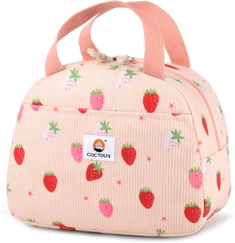 Vista 16 de CaCTOUR Lonchera para Niños, 2 Paquetes Bolsa de Almuerzo Aislada para Niñas y Niños, Bolsa Suave Mini Enfriador Regreso a la Escuela Bolsa