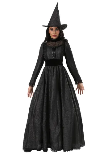 Vista 3 de Disfraz de bruja oscura deluxe talla extra Multicolor