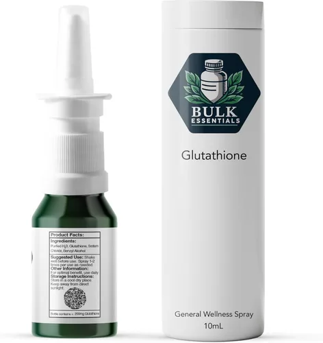 Vista 2 de Suplemento en aerosol de glutatión 100% puro para mujeres y hombres, 2 mg por aerosol para antioxidante, envejecimiento saludable y energía celular