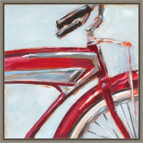 Vista 18 de Amanti Art Framed Canvas Wall Art 16x16 Retro Cycle I by Ethan Harper, Framed Wall Art Canvas, Abstract Artwork, Traditional Decor, Small Poster