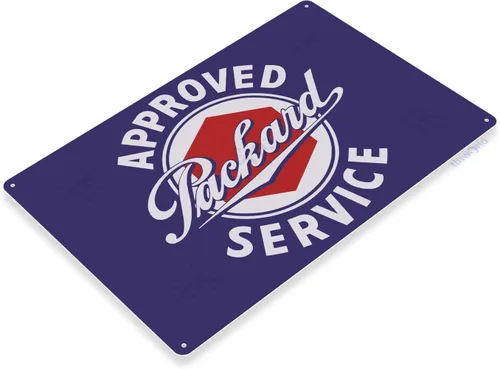 Vista 2 de Tinworld Letrero de estaño Packard Service Retro Auto Shop Metal Sign Decor Garage Cave A557