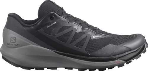 Vista 8 de Salomon Sense Ride 4 Invisible GTX Trail Running Tenis para hombre clima tormentoso canteratomate cherry