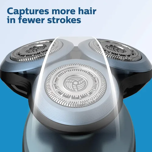 Vista 6 de Cabezales de afeitado Philips Norelco genuinos SH60/72 compatibles con la serie de afeitadoras Norelco 6000
