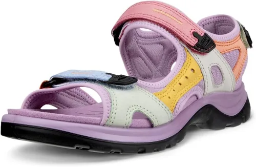 Vista 26 de ECCO Yucatan, sandalia deportiva para mujer Aire/Nubuck azul polvoriento