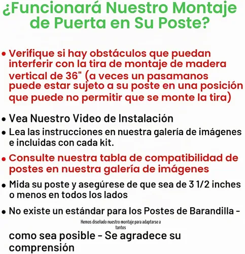 Vista 2 de Safety Innovations Kit de montaje para puerta de bebé sin agujeros, se adapta a postes de 2 3/4 pulgadas a 3 1/2 pulgadas de ancho con tapas