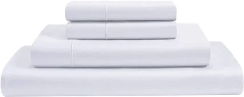 Vista 12 de 100% algodón Giza Egyptian Dreams [4 piezas] juego de sábanas de bolsillo extra profundo de 22 pulgadas, sábanas y fundas de almohada, fibra larga