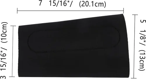 Vista 3 de TOURBON Kit de Elevación de Peine de Neopreno Almohadilla de Apoyo de Mejilla Ajustable Cubierta de Culata con 3 Insertos Elevadores de Espuma