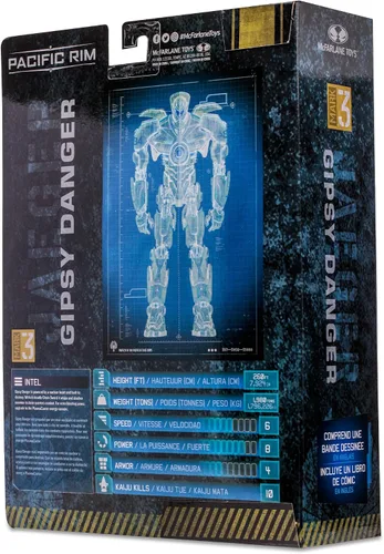 Vista 12 de Pacific Rim McFarlane Toys Gipsy Danger (Jaeger) - Figura de 4 pulgadas con cómic