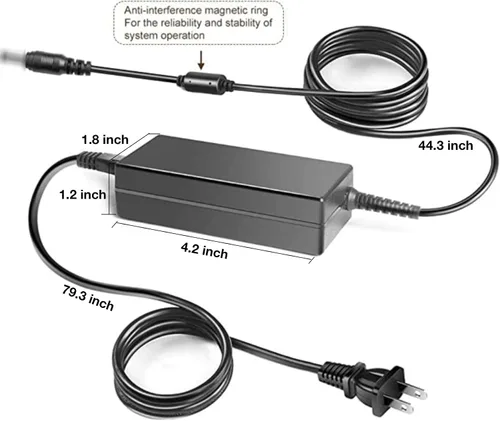 Vista 2 de Adaptador de corriente alterna/CC de repuesto para Texas Instruments AC9930 fuente de alimentación de 12 V 2 A, cable de fuente de alimentación