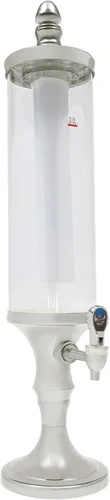 Vista 3 de Dispensador de torre de cerveza de 3 litros con tubo de hielo y dispensador de cerveza de mesa ligera, 3.2 cuartos de galón /102 onzas, dispensador