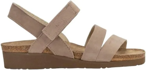Vista 51 de Naot Kayla sandalia con taco de cuña para mujer Piel de lagarto beige