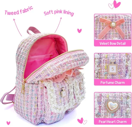 Vista 4 de Hot Focus Paquete de mochila y brillo de labios Girly Glam