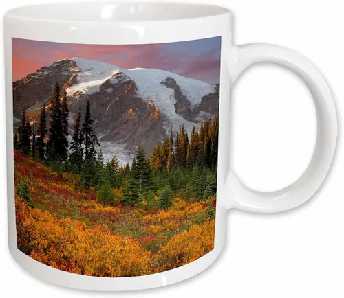 Vista 11 de 3dRose (mug_95130_4) USA, Washington, Mount Rainier NP, Paradise Area - US48 BJA0117 - Jaynes Gallery - Taza negra de dos tonos, 11 onzas