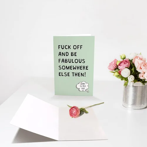 Vista 3 de Divertida tarjeta de despedida para compañero de trabajo, tarjeta de trabajo de jubilación, tarjetas de despedida para él y ella, regalo